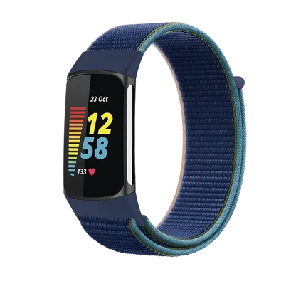 Fitbit Charge 5 6 Nylon Velcro Band - Durable Comfortable Strap BandsCo Straps