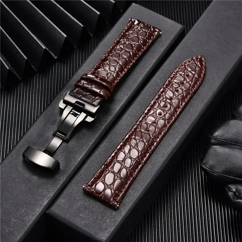 Huawei Leather Band - Crocodile Pattern - Premium Quality BandsCo Straps