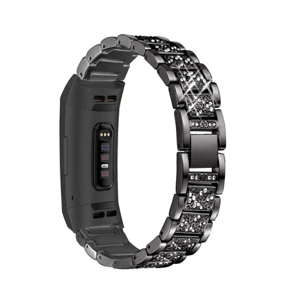 Fitbit Charge 6, 5, 4, 3 Metal Band Luxury Rhinestone Strap BandsCo Straps