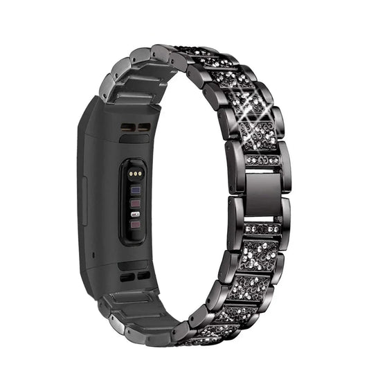 Fitbit Charge 6, 5, 4, 3 Metal Band Luxury Rhinestone Strap BandsCo Straps