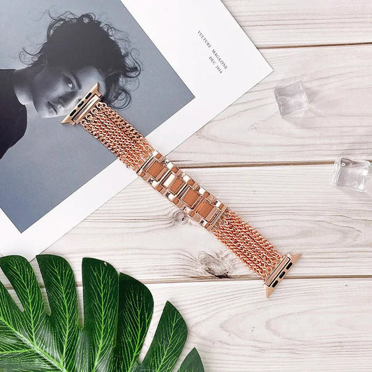Apple Watch Stainless Steel Band Strap Chain Link Design BandsCo Straps