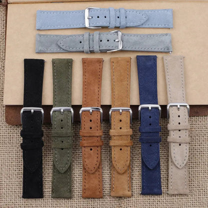 Suunto Soft Suede Leather Strap - Comfortable and Breathable BandsCo Straps