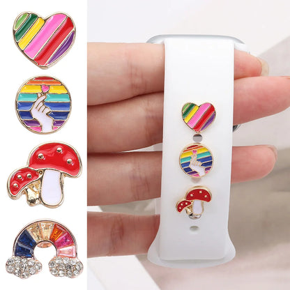 Jewelry Charms Metal Decorative Ring for Apple Watch Bands