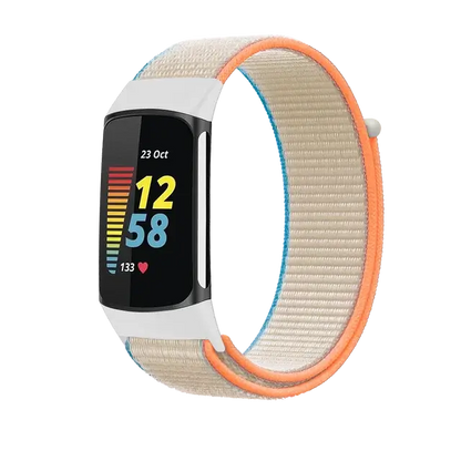 Fitbit Charge 5 6 Nylon Velcro Band - Durable Comfortable Strap BandsCo Straps