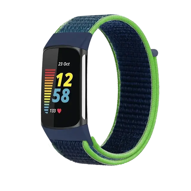 Fitbit Charge 5 6 Nylon Velcro Band - Durable Comfortable Strap BandsCo Straps