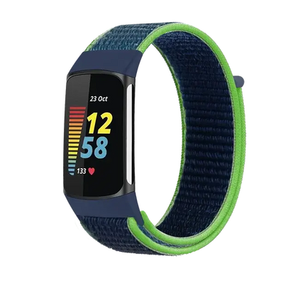 Fitbit Charge 5 6 Nylon Velcro Band - Durable Comfortable Strap BandsCo Straps