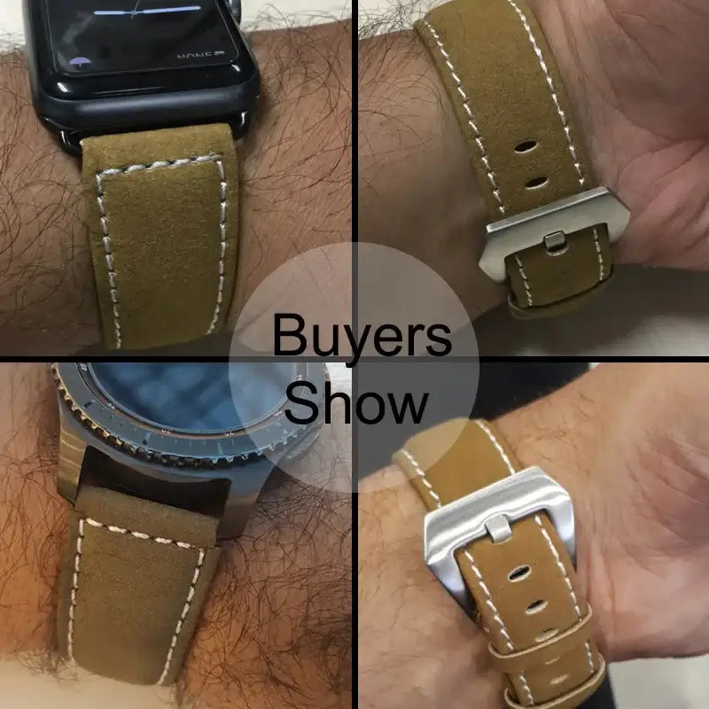Suunto Leather Watch Band - Durable Classic Design BandsCo Straps
