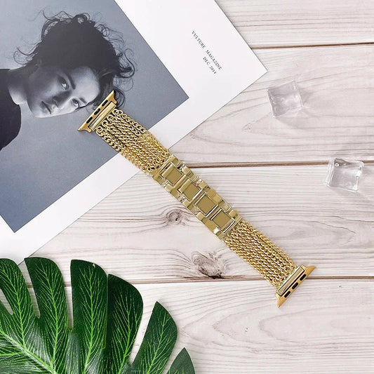 Apple Watch Stainless Steel Band Strap Chain Link Design BandsCo Straps