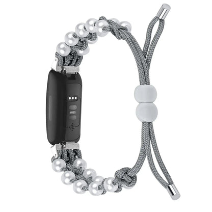 Fitbit Inspire 3, 2, 1, HR Braided Bead Band - Stylish Strap BandsCo Straps