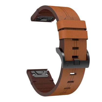 Garmin Soft Leather Band - QuickFit Stylish Upgrade BandsCo Straps