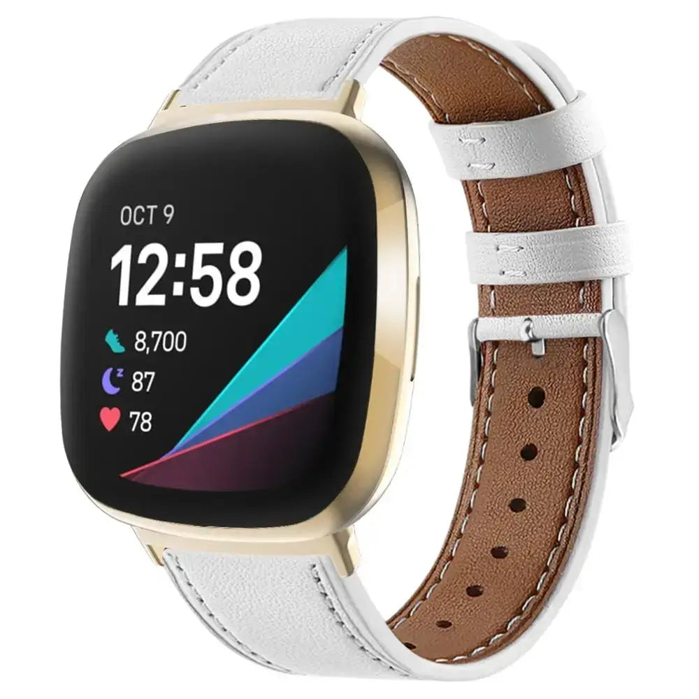 Fitbit Versa & Sense Leather Band - Durable Stylish Design BandsCo Straps