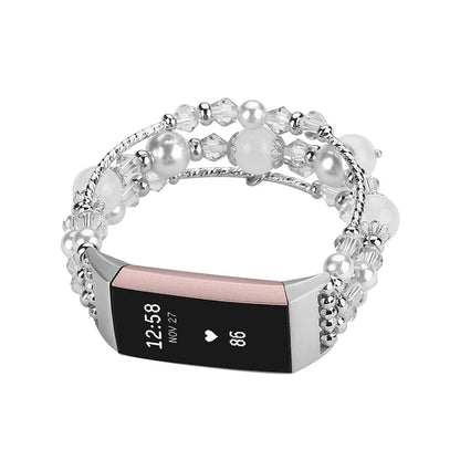 Fitbit Charge 6, 5, 4, 3, Fashion Beaded Strap BandsCo Straps