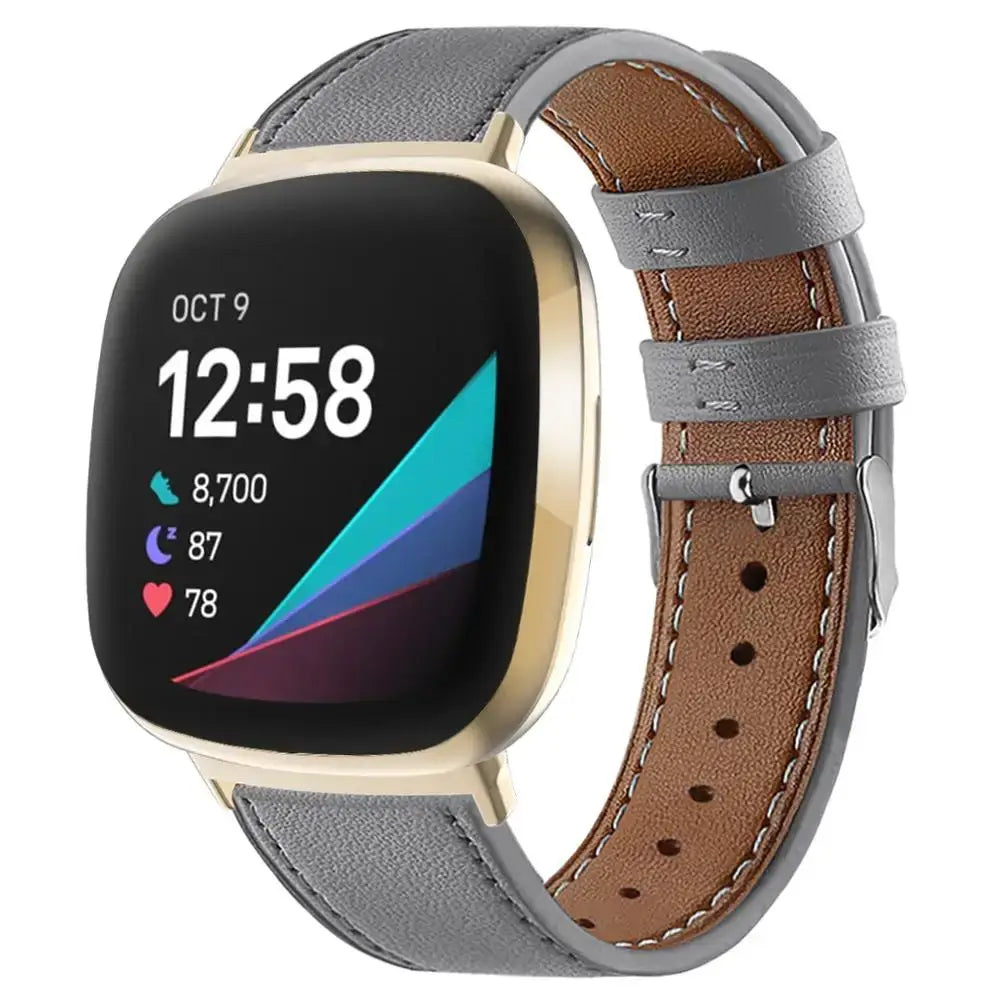 Fitbit Versa & Sense Leather Band - Durable Stylish Design BandsCo Straps