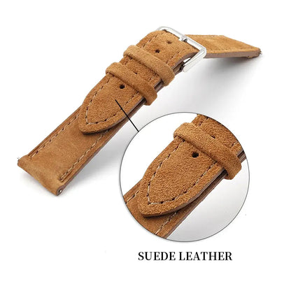 Samsung Galaxy Watch Suede Leather Strap - Stylish Comfort BandsCo Straps