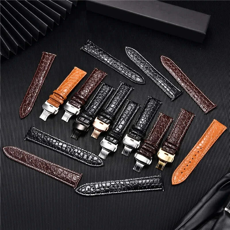 Huawei Leather Band - Crocodile Pattern - Premium Quality BandsCo Straps