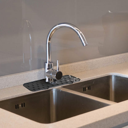 Silicone Kitchen Sink Faucet Splash Guard and Drip Catcher Tray DailySale