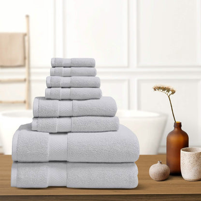 8-Piece: 100% Organic Cotton Bath Towel Set DailySale