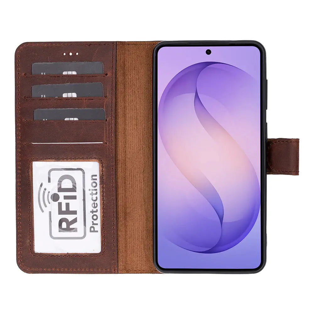 Samsung Galaxy S26 Plus Leather Wallet Case Detachable RFID – Magic Mizuri Leather