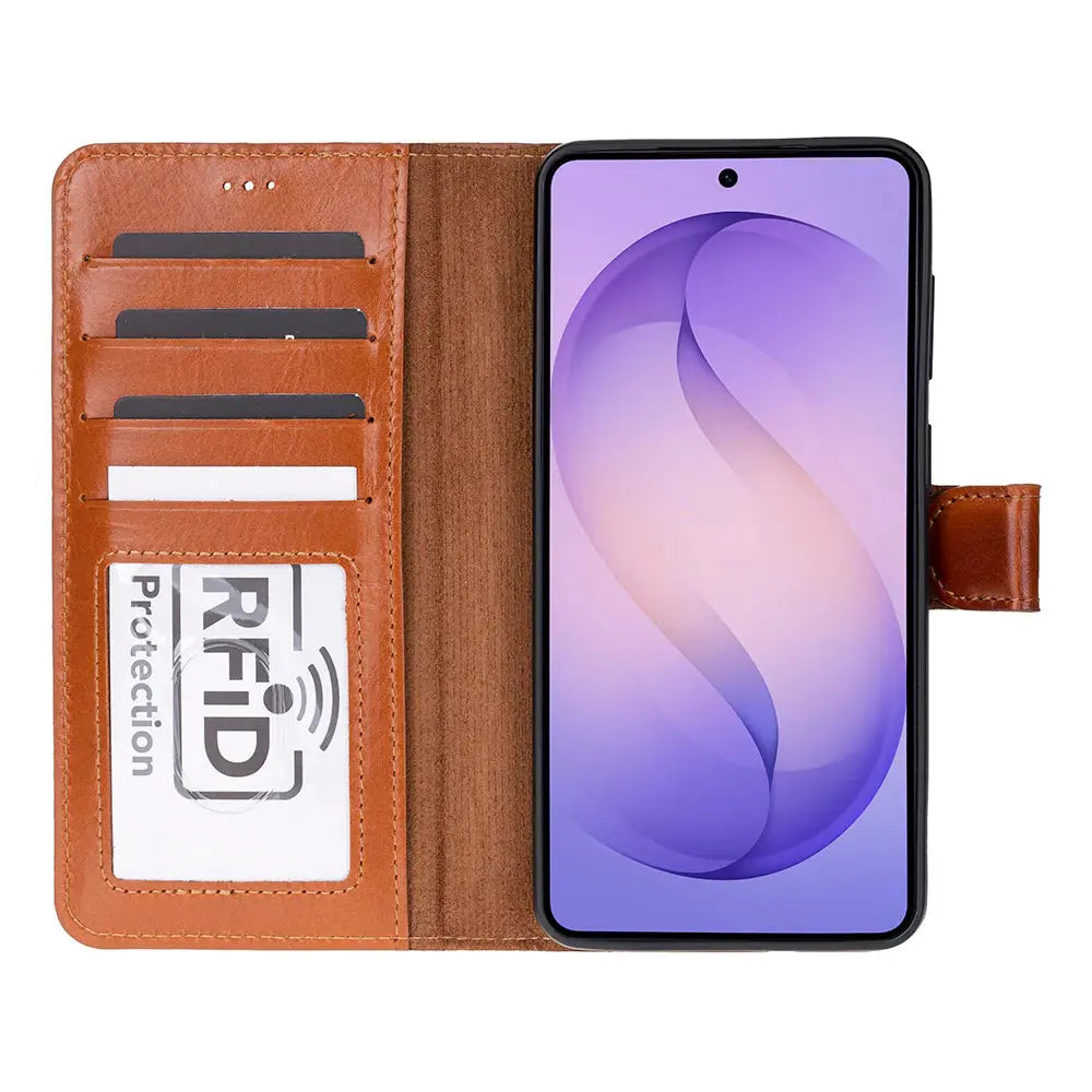 Samsung Galaxy S26 Plus Leather Wallet Case Detachable RFID – Magic Mizuri Leather