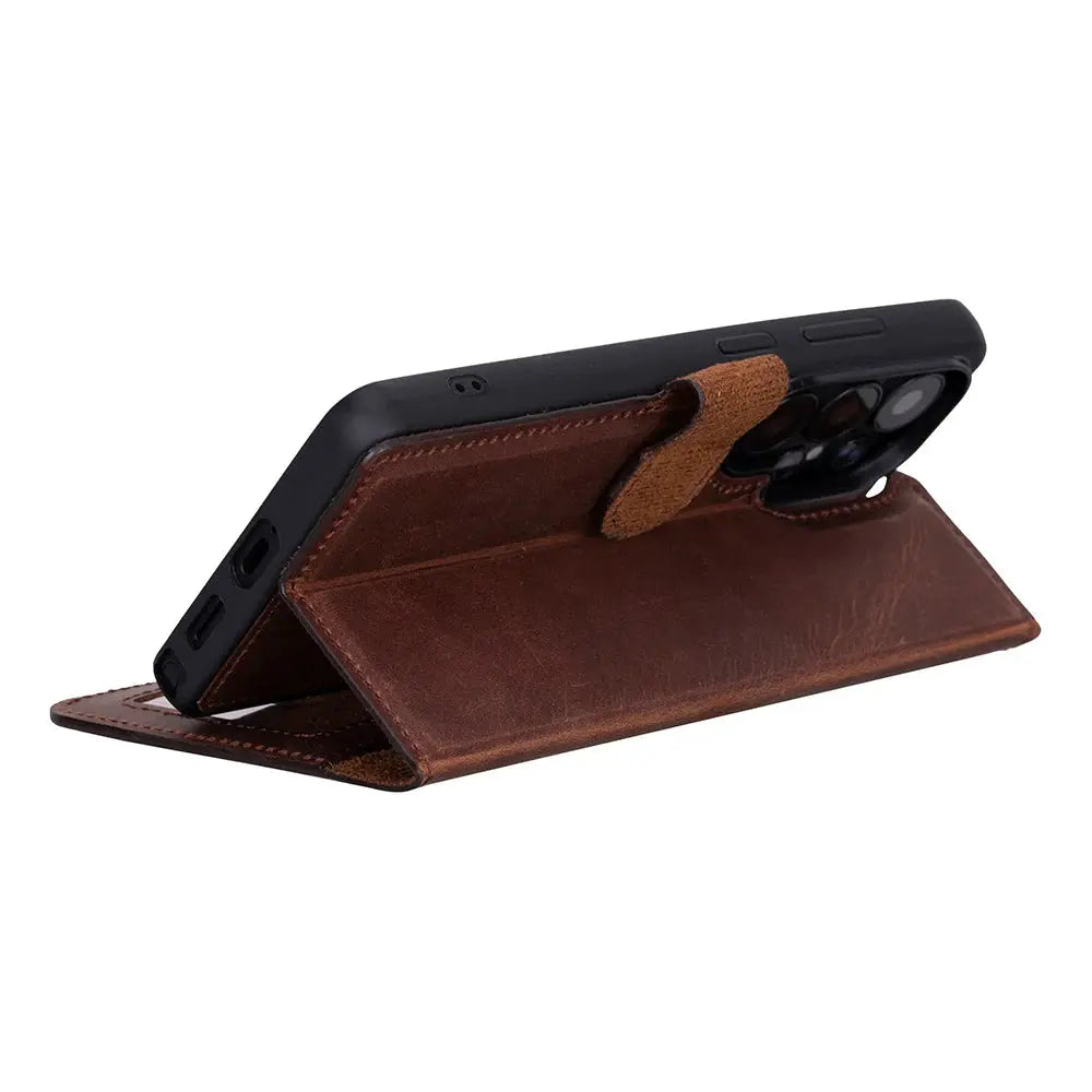 Samsung Galaxy S26 Plus Leather Wallet Case Detachable RFID – Magic Mizuri Leather