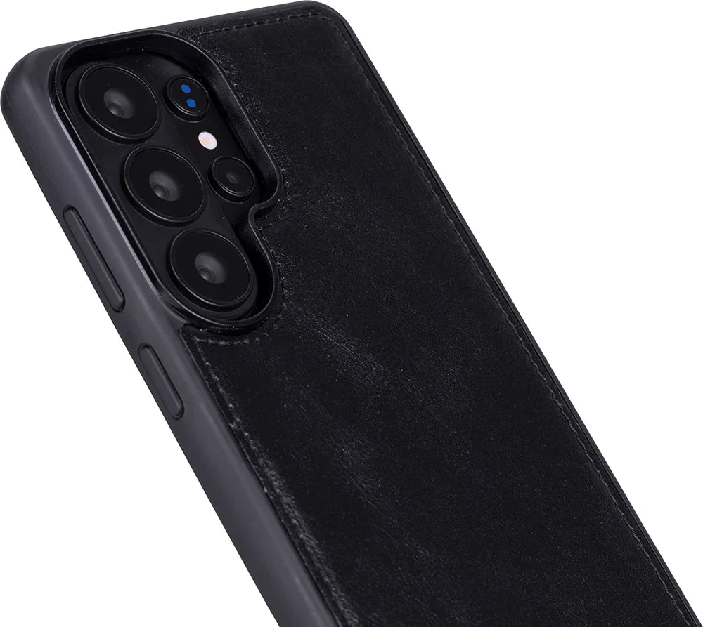 Magic Samsung Galaxy S26 Ultra Detachable Leather Wallet Case – Genuine Leather Phone Case for Everyday Carry | Minimal & Handcrafted Mizuri Leather