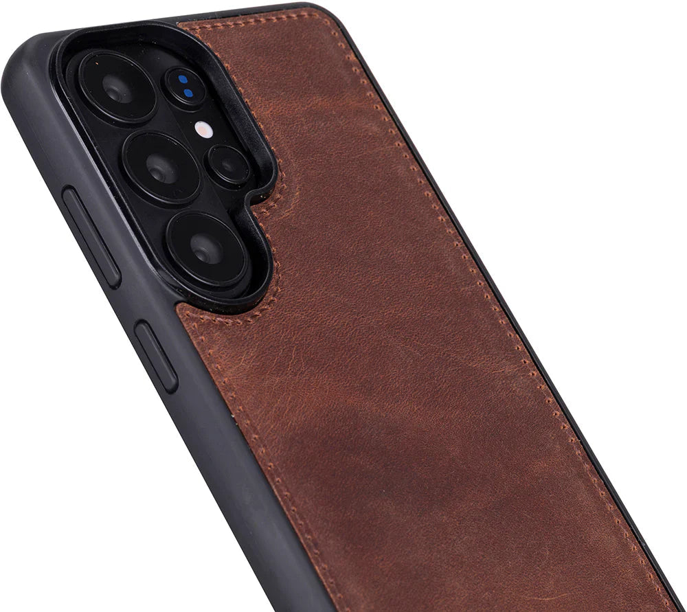 Magic Samsung Galaxy S26 Ultra Detachable Leather Wallet Case – Genuine Leather Phone Case for Everyday Carry | Minimal & Handcrafted Mizuri Leather