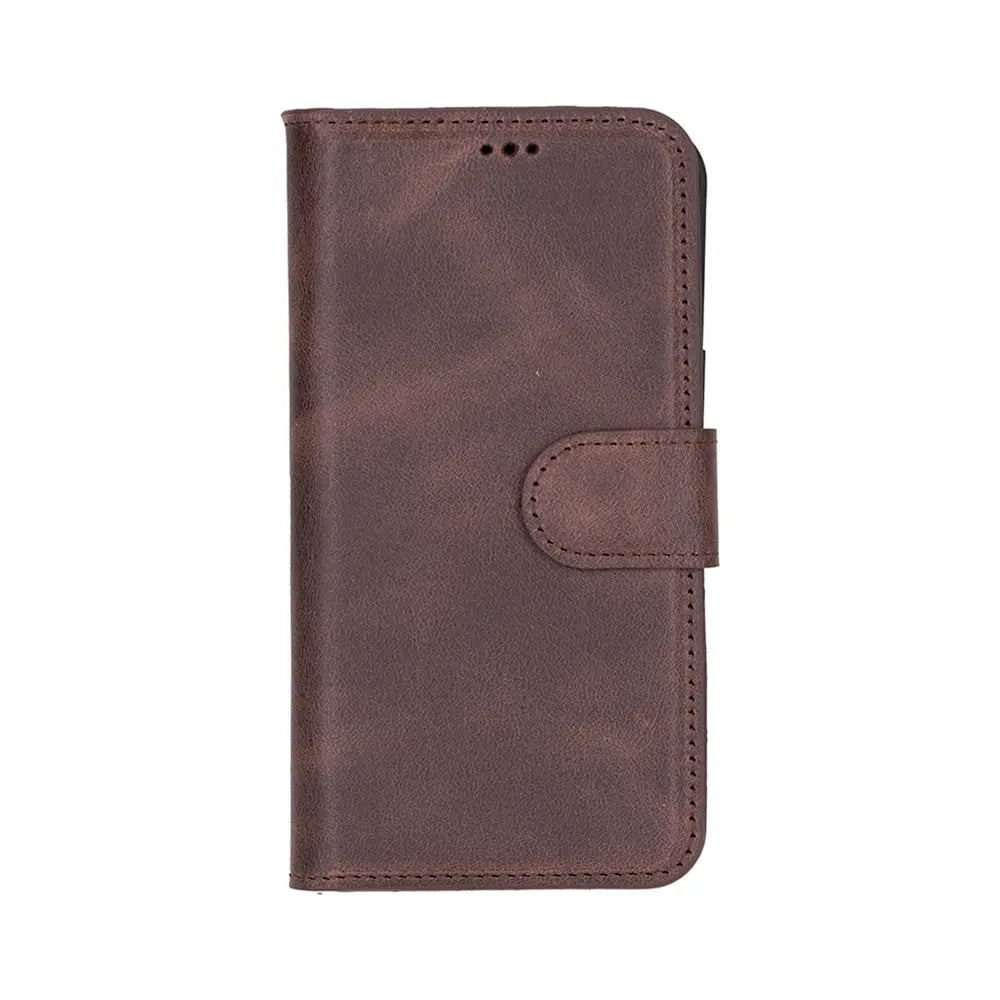 iPhone 16E Leather Wallet Case Detachable RFID – Magic Series Mizuri Leather