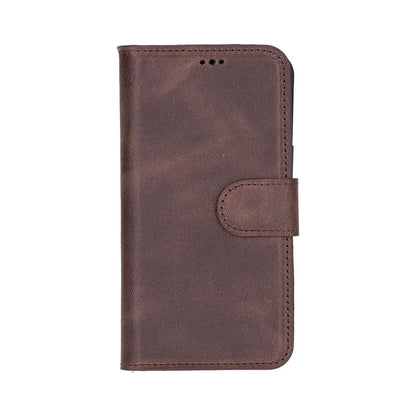iPhone 16E Leather Wallet Case Detachable RFID – Magic Series Mizuri Leather
