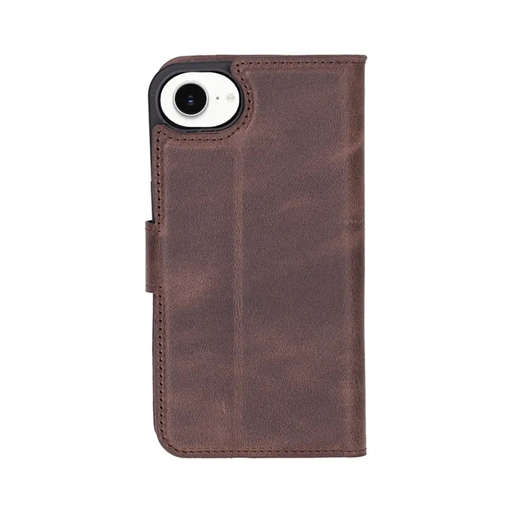 iPhone 16E Leather Wallet Case Detachable RFID – Magic Series Mizuri Leather