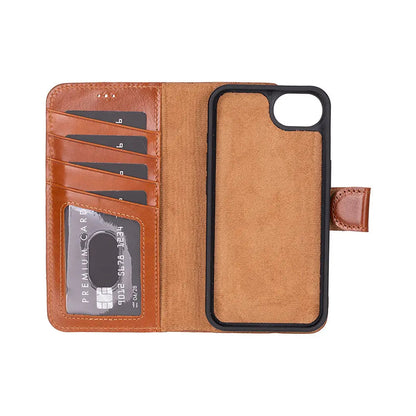 iPhone 16E Leather Wallet Case Detachable RFID – Magic Series Mizuri Leather