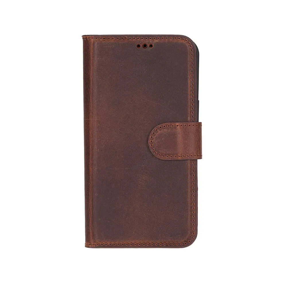 iPhone 16E Leather Wallet Case Detachable RFID – Magic Series Mizuri Leather