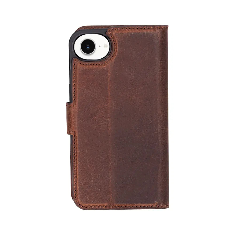 iPhone 16E Leather Wallet Case Detachable RFID – Magic Series Mizuri Leather