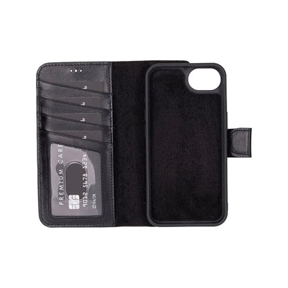 iPhone 16E Leather Wallet Case Detachable RFID – Magic Series Mizuri Leather