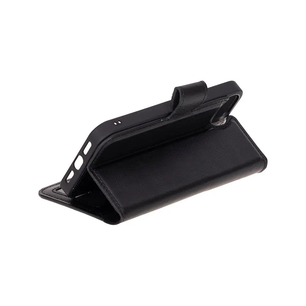 iPhone 16E Leather Wallet Case Detachable RFID – Magic Series Mizuri Leather