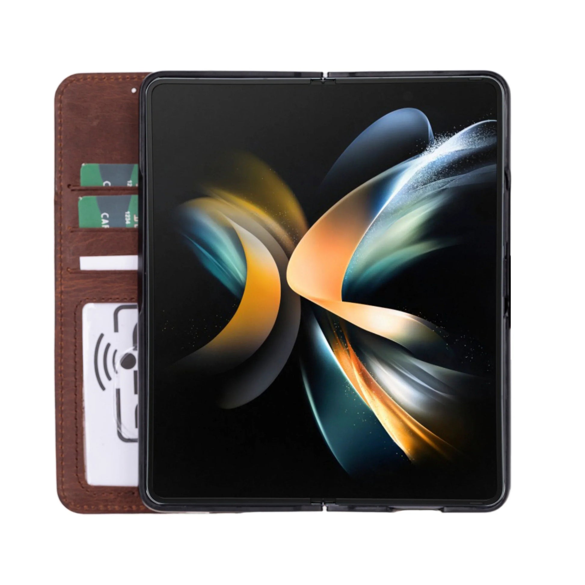Google Pixel 10 Pro Fold Leather Folio Wallet Case RFID – Wallet ID Mizuri Leather