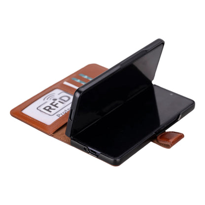 Google Pixel 10 Pro Fold Leather Folio Wallet Case RFID – Wallet ID Mizuri Leather