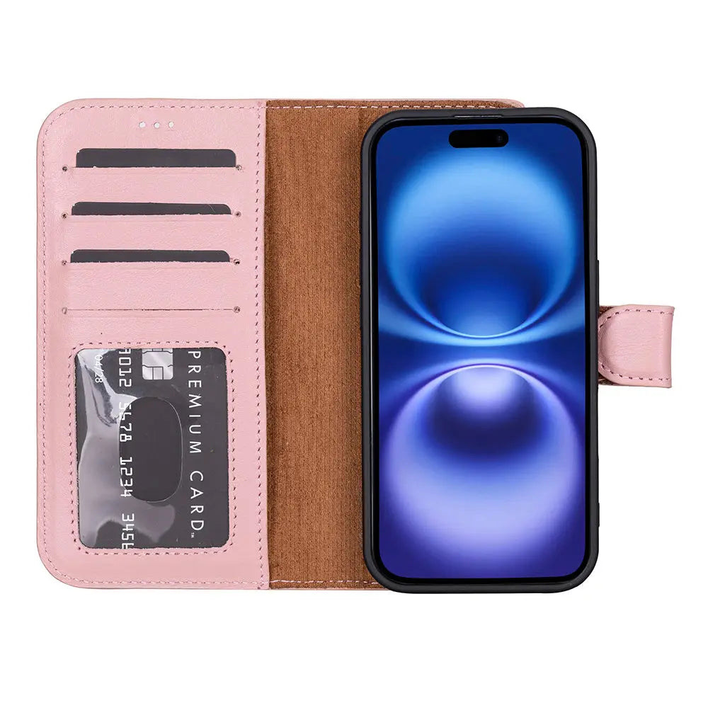 iPhone 17 Leather Wallet Case Detachable RFID MagSafe – Magic Series Mizuri Leather