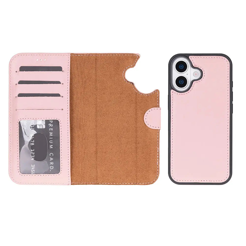 iPhone 17 Leather Wallet Case Detachable RFID MagSafe – Magic Series Mizuri Leather