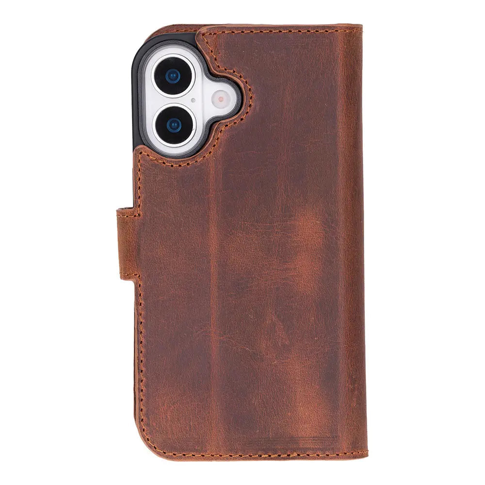 iPhone 17 Leather Wallet Case Detachable RFID MagSafe – Magic Series Mizuri Leather