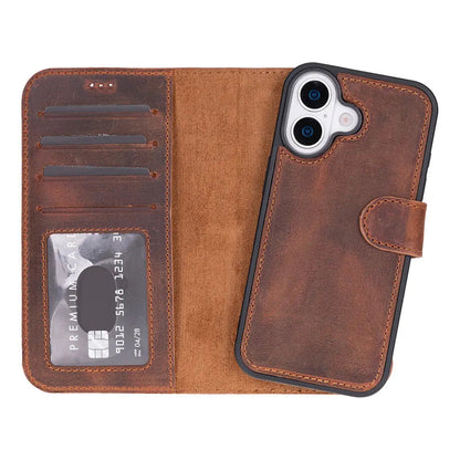 iPhone 17 Leather Wallet Case Detachable RFID MagSafe – Magic Series Mizuri Leather