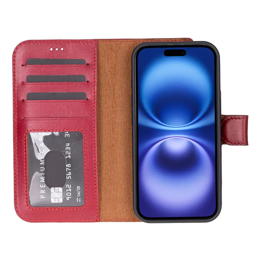 iPhone 17 Leather Wallet Case Detachable RFID MagSafe – Magic Series Mizuri Leather