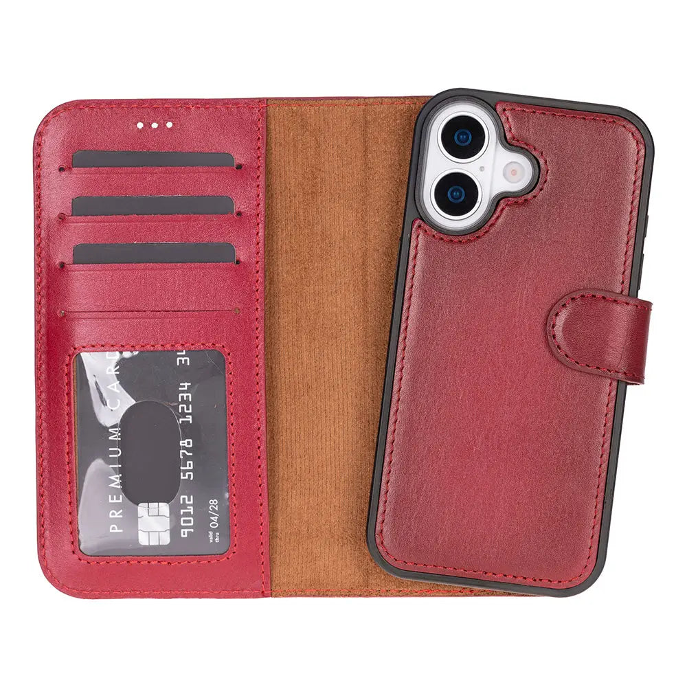 iPhone 17 Leather Wallet Case Detachable RFID MagSafe – Magic Series Mizuri Leather
