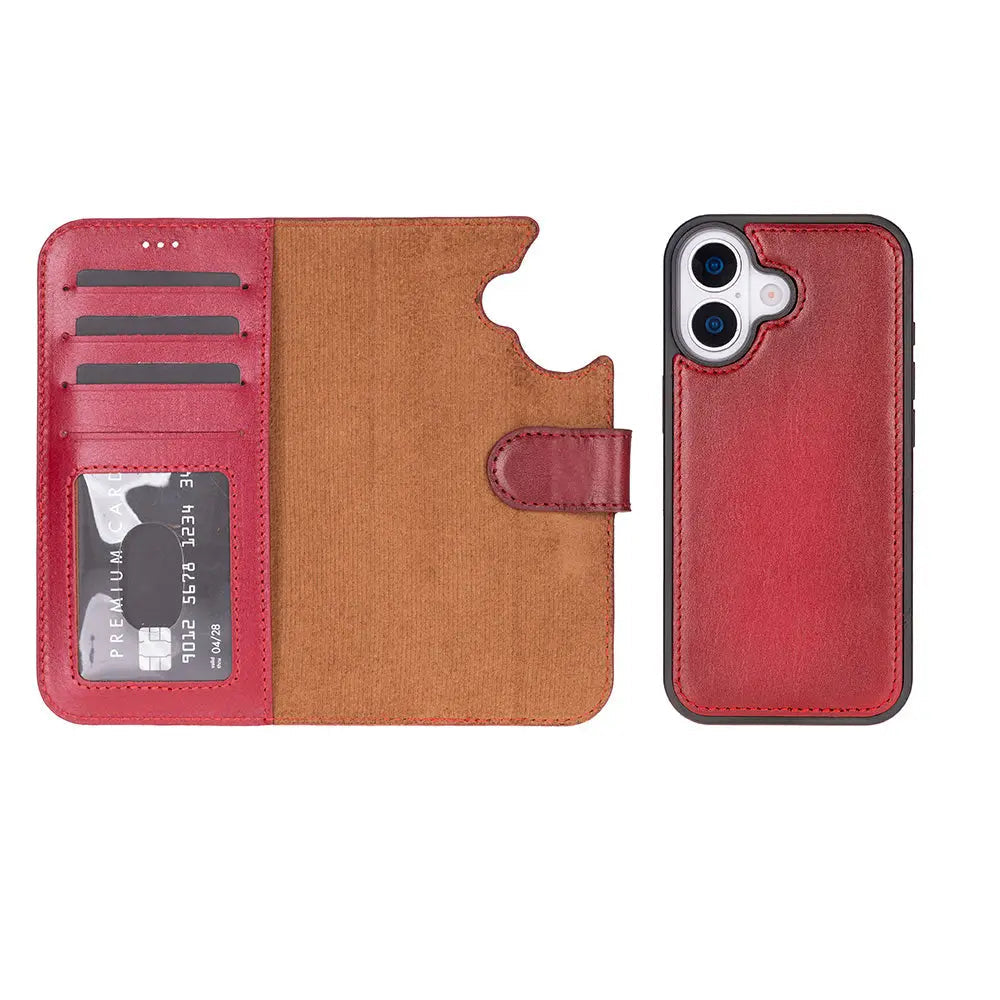 iPhone 17 Leather Wallet Case Detachable RFID MagSafe – Magic Series Mizuri Leather