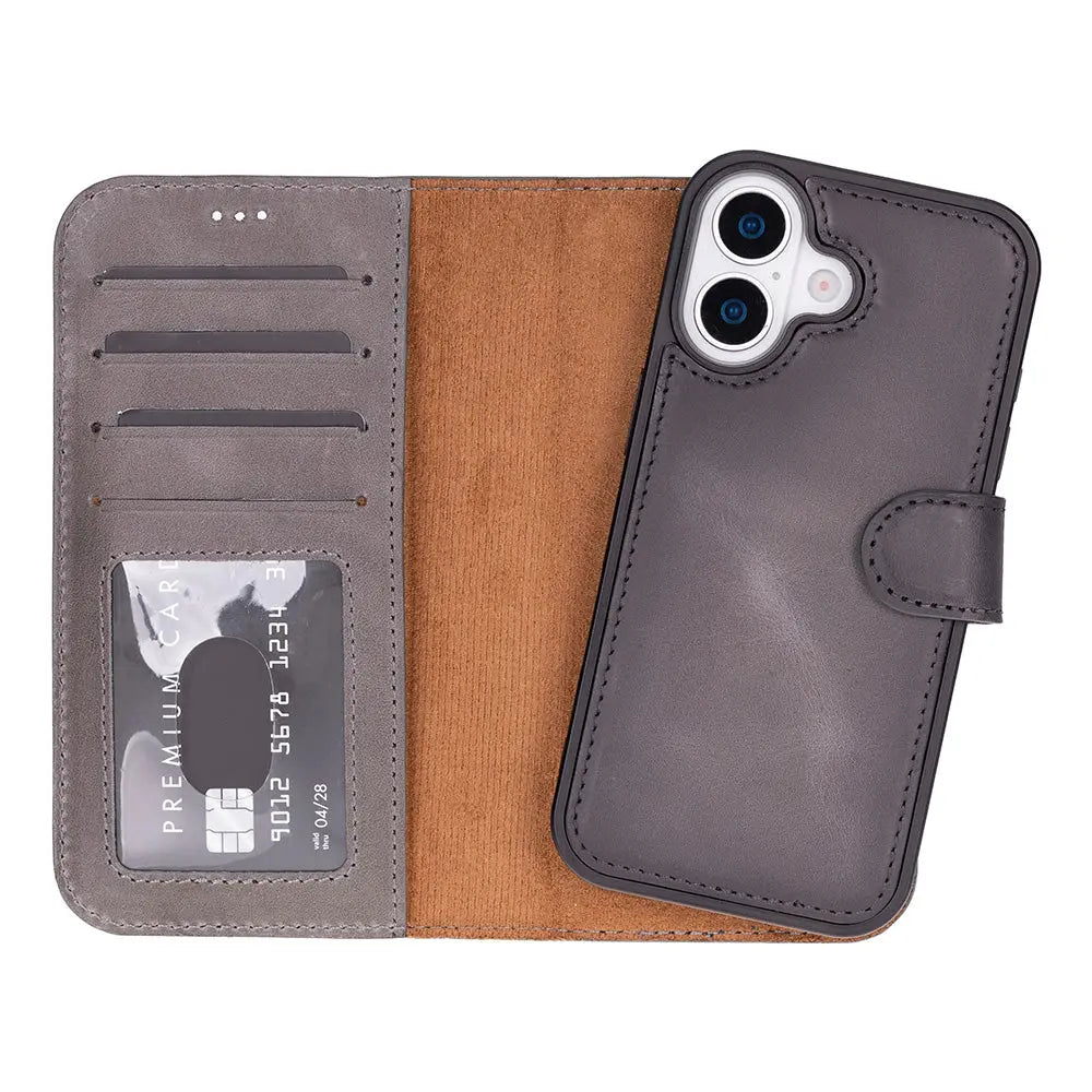 iPhone 17 Leather Wallet Case Detachable RFID MagSafe – Magic Series Mizuri Leather