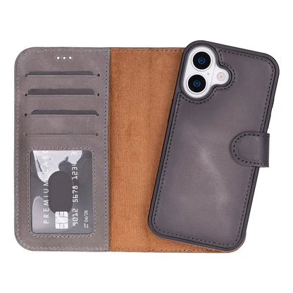 iPhone 17 Leather Wallet Case Detachable RFID MagSafe – Magic Series Mizuri Leather