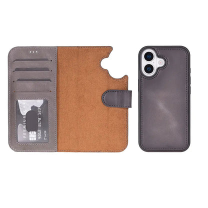 iPhone 17 Leather Wallet Case Detachable RFID MagSafe – Magic Series Mizuri Leather