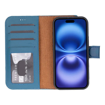 iPhone 17 Leather Wallet Case Detachable RFID MagSafe – Magic Series Mizuri Leather