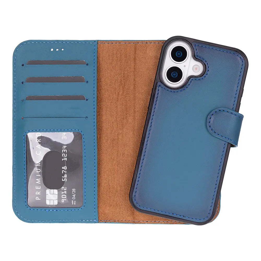 iPhone 17 Leather Wallet Case Detachable RFID MagSafe – Magic Series Mizuri Leather
