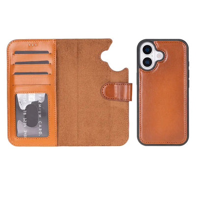 iPhone 17 Leather Wallet Case Detachable RFID MagSafe – Magic Series Mizuri Leather