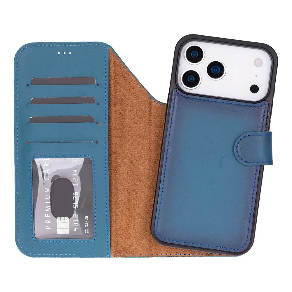 iPhone 17 Pro Max Leather Wallet Case Detachable RFID MagSafe – Magic Series Mizuri Leather